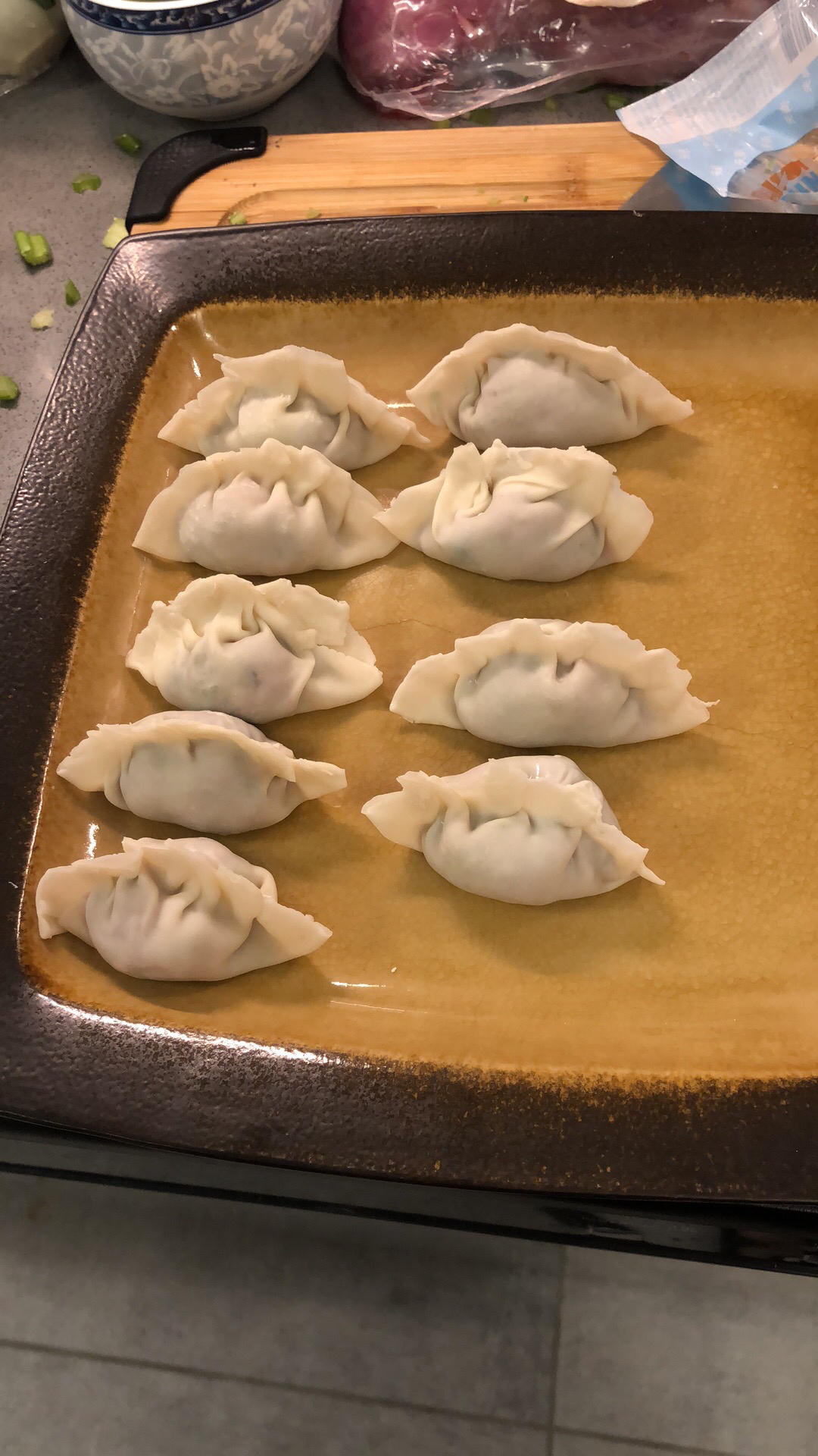 芹菜猪肉大馅饺子