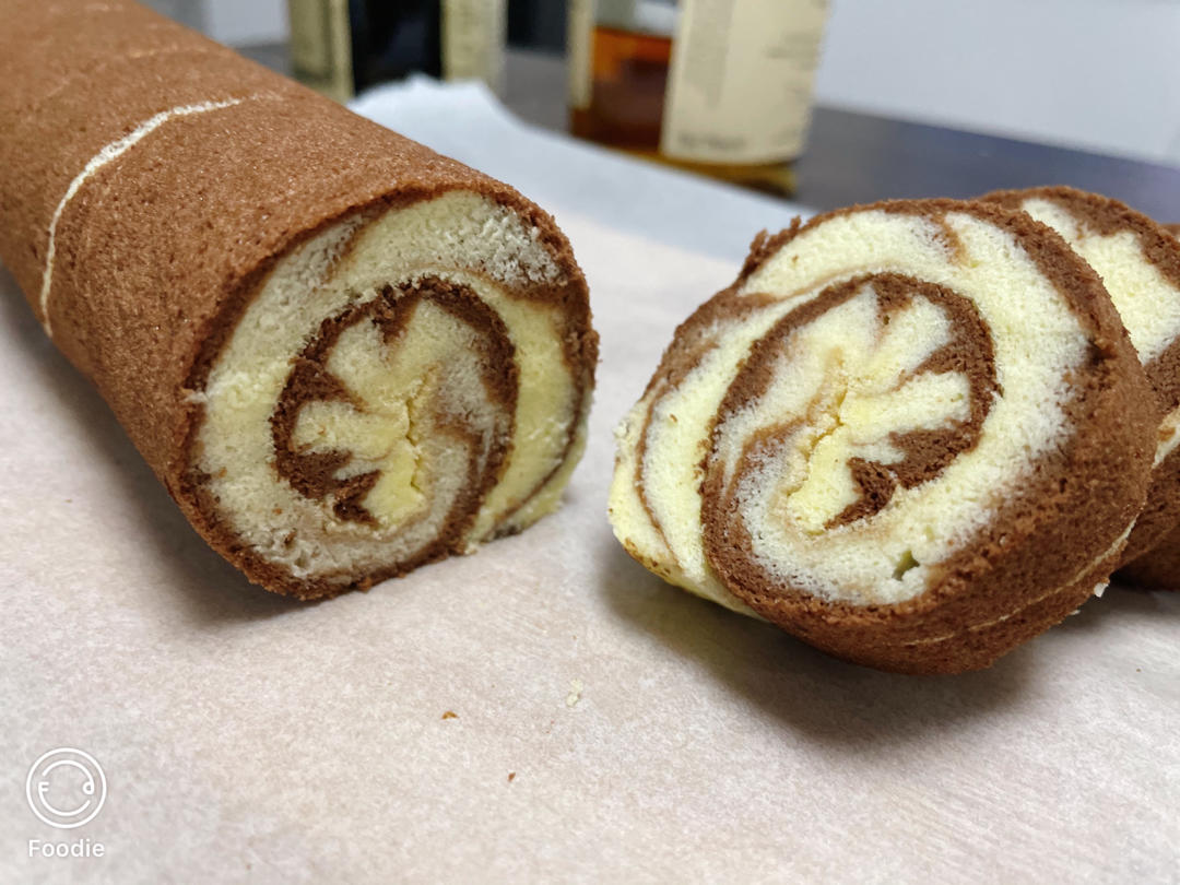 可可戚风蛋糕卷