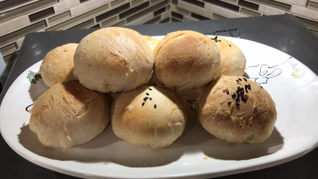 酥皮绿豆饼   酥得掉渣渣