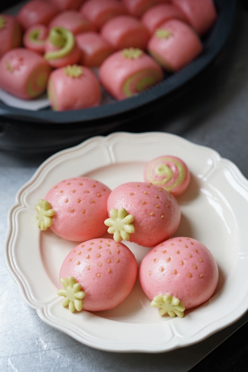 草莓馒头-小美版的做法