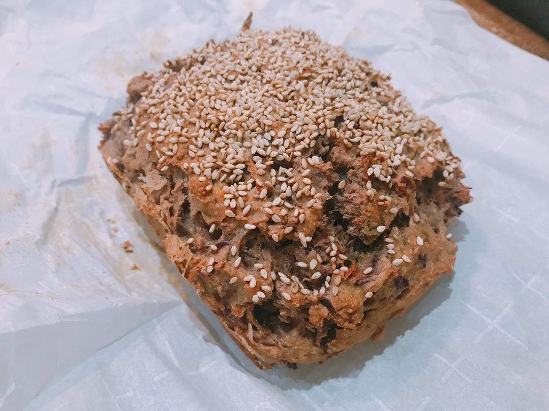 紫薯银耳快手面包丨健康·烘焙