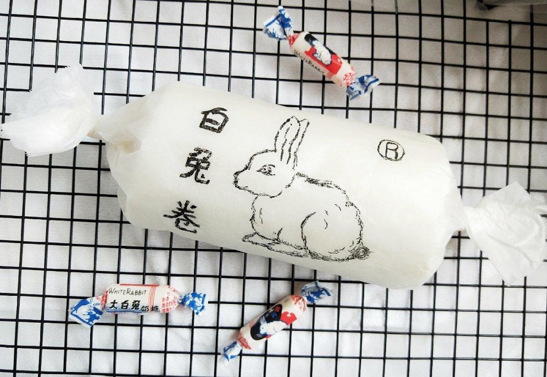 大白兔奶冻蛋糕卷 蛋白卷