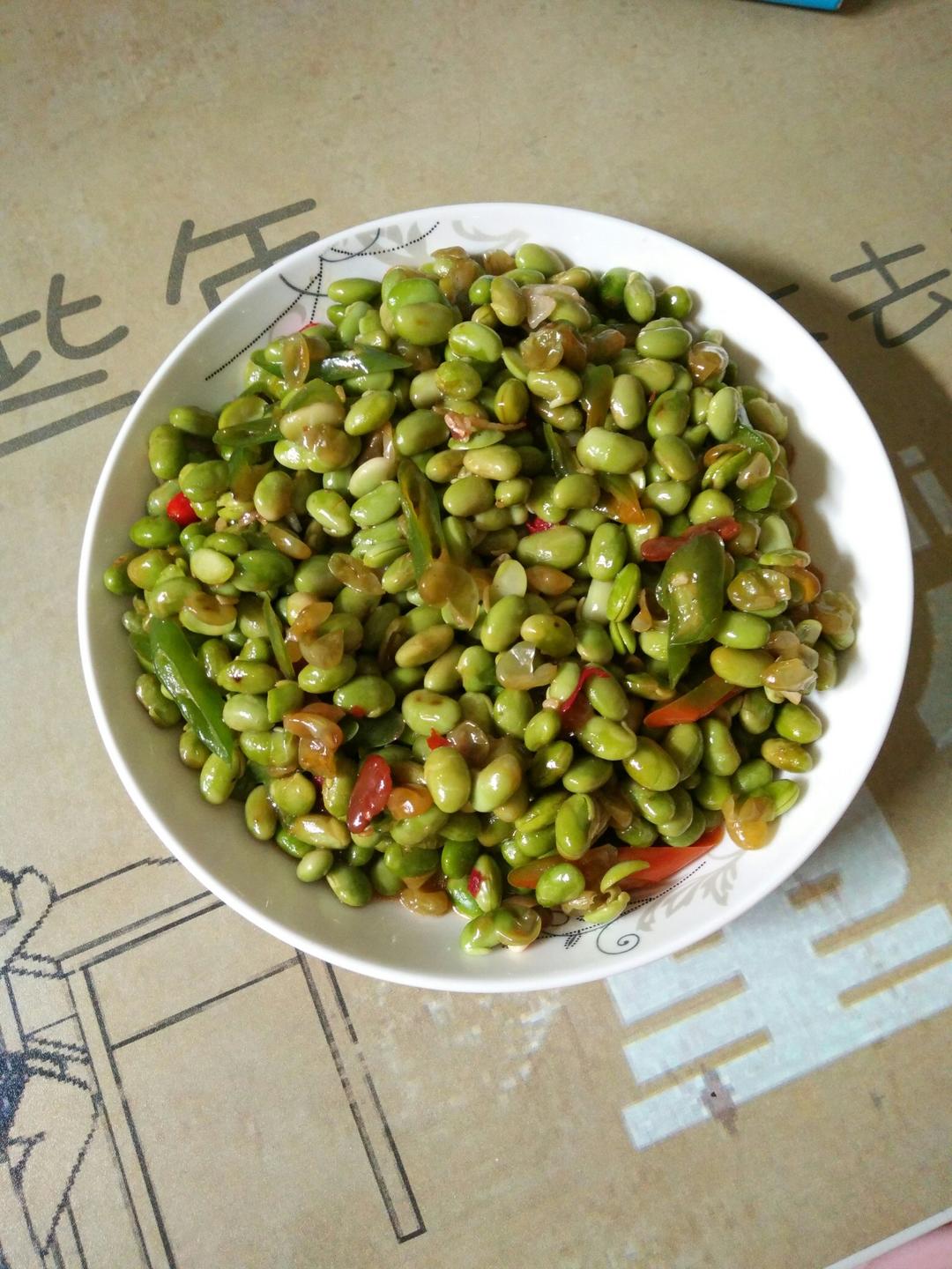 清炒毛豆