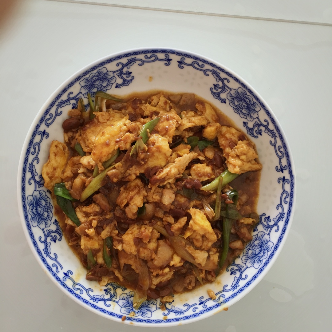 大酱炒鸡蛋（超级下饭菜）