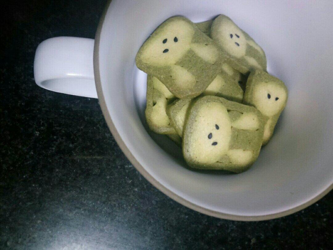 抹茶兔兔曲奇（比熊猫简单！超详细实物图+超良心手绘图）