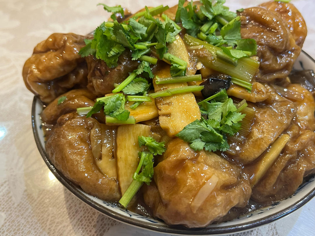 【上海本帮菜】油面筋塞肉（汤汁超下饭）