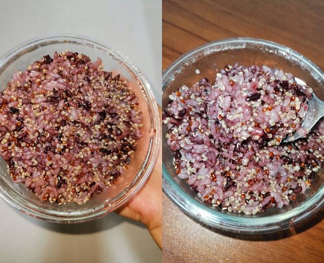 藜麦紫米饭，增强体质/减脂瘦身/美容养颜的做法