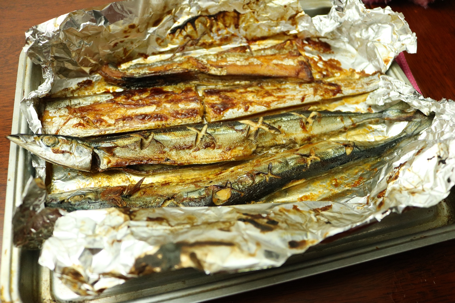 烤秋刀鱼（烤箱版）的做法