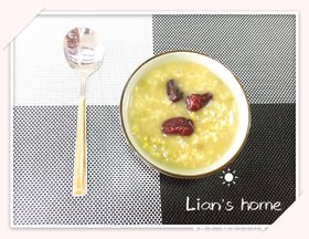 【夏季消暑~~荷叶绿豆冰粥的做法步骤图】卓逸妈妈_下厨房