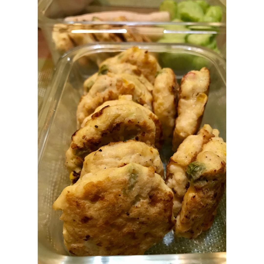 高蛋白减肥鸡肉饼