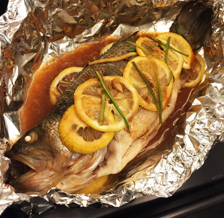 柠檬烤鲈鱼
