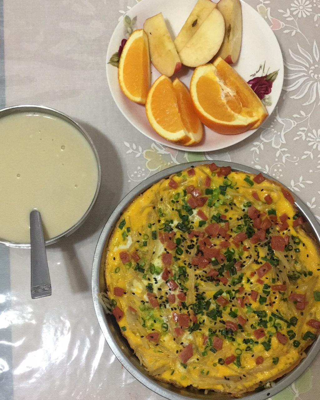 土豆丝鸡蛋饼