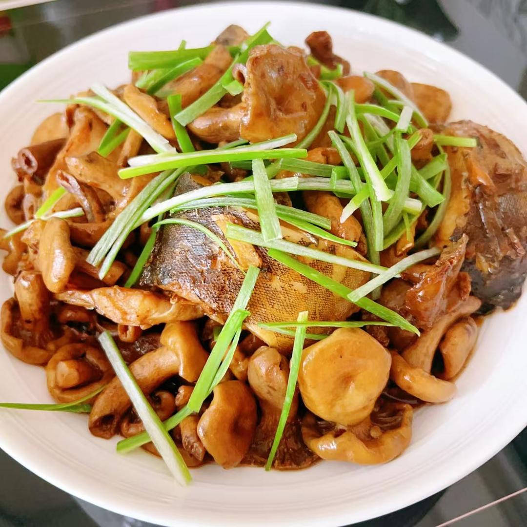 【枞树菌烧鱼块的做法步骤图，怎么做好吃】烹饪玩手_下厨房