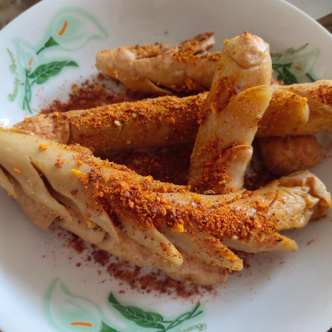 秒杀路边摊炸串烤肠，非油炸烤箱版，火腿肠神仙吃法