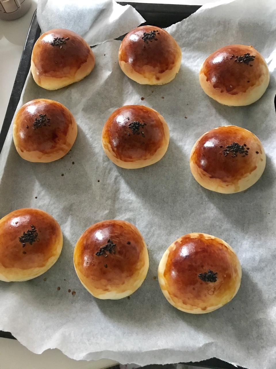 免揉豆沙小面包