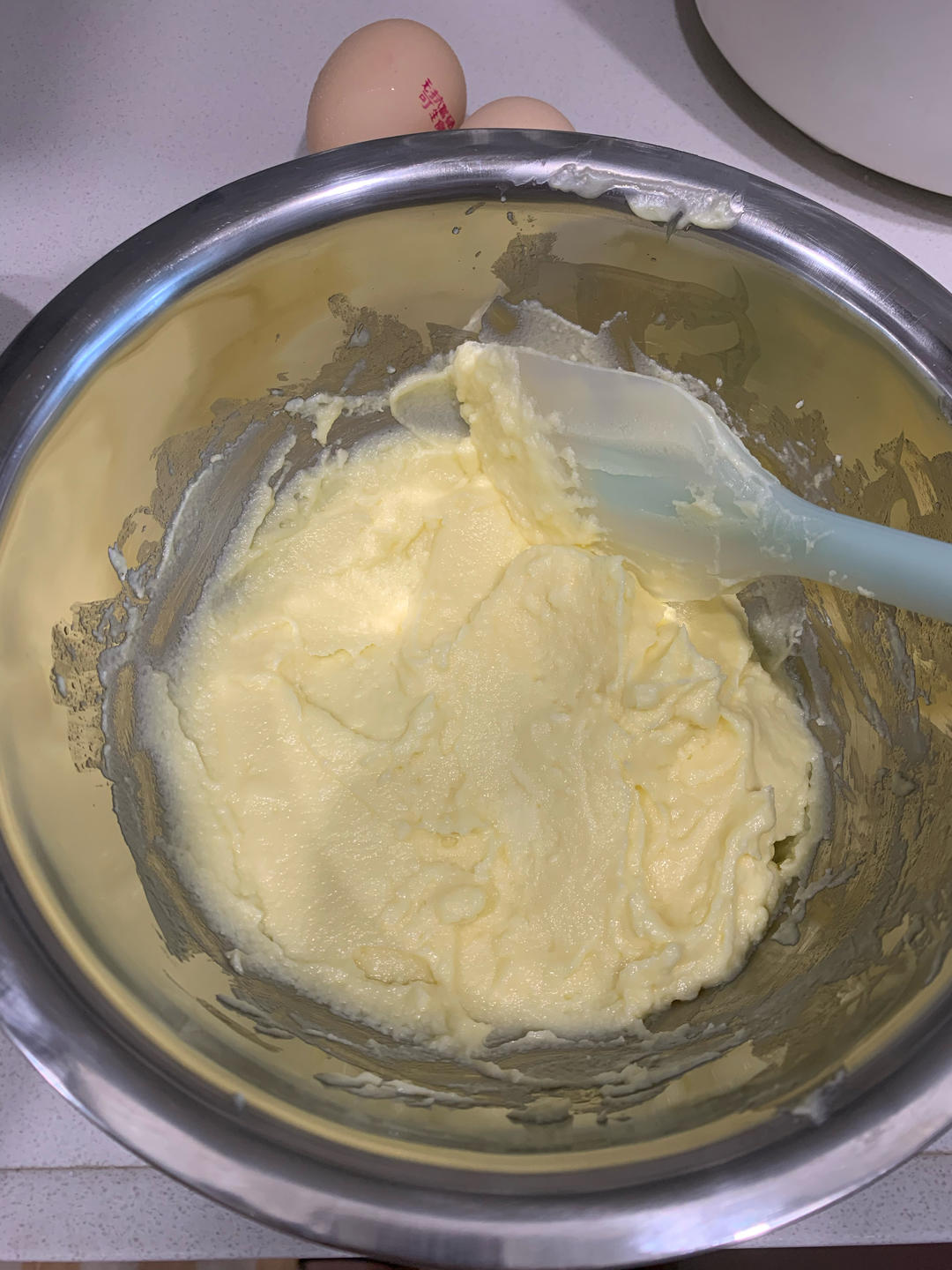 #甜品#烘焙#空气炸锅#🧀巴斯克芝士蛋糕6寸版的做法 步骤2