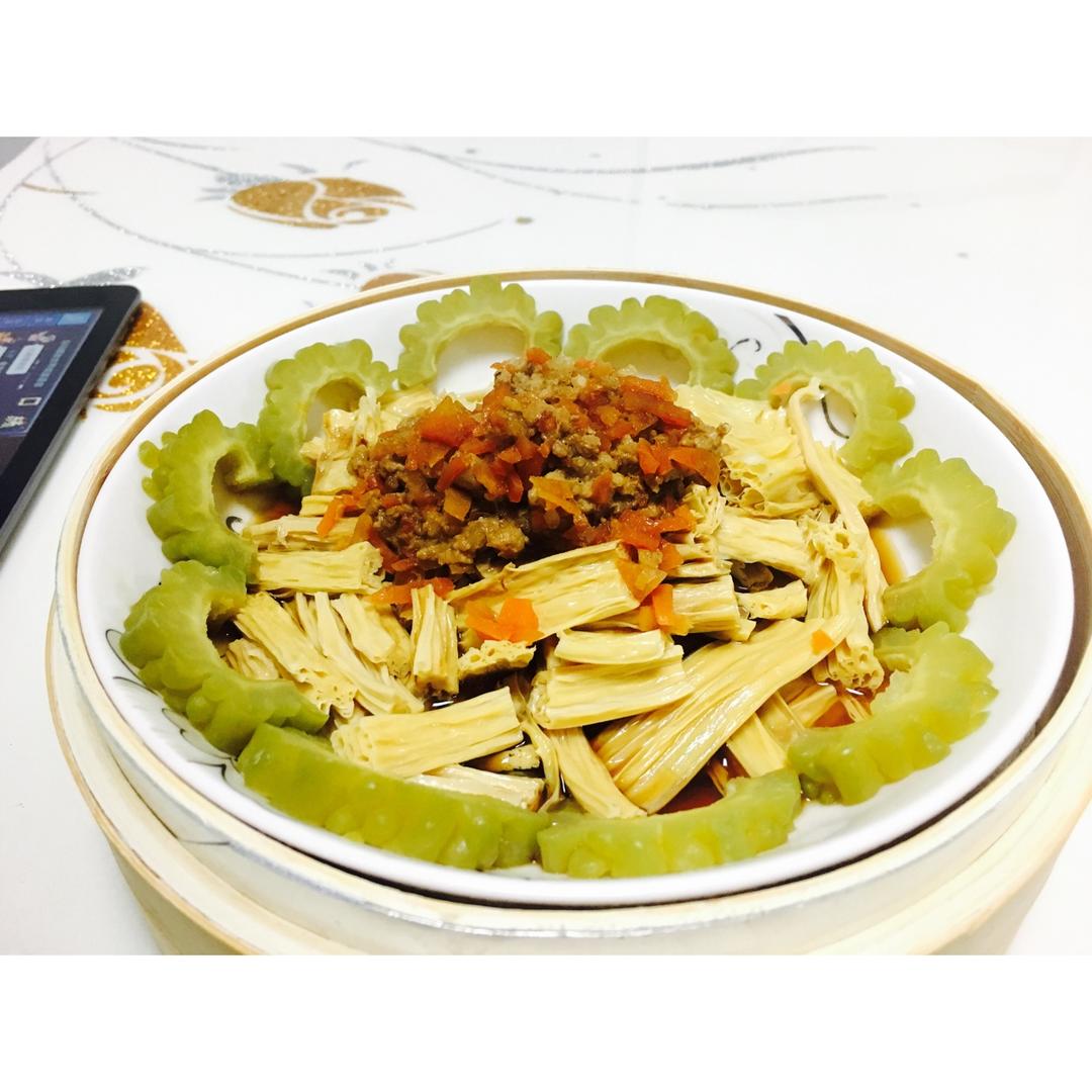 肉沫蒸腐竹