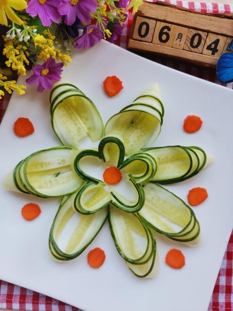 👗创意黄瓜盘饰摆盘拼盘（有小裙子）