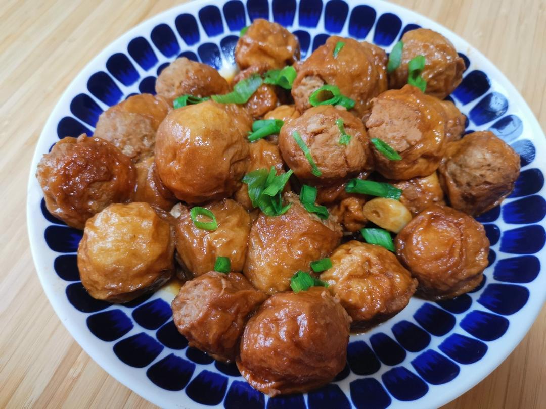香菇莲藕肉酿面筋
