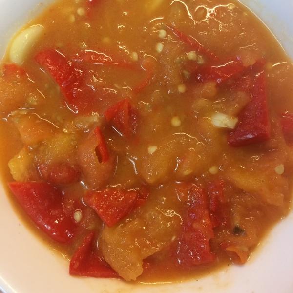 烤红椒番茄汤