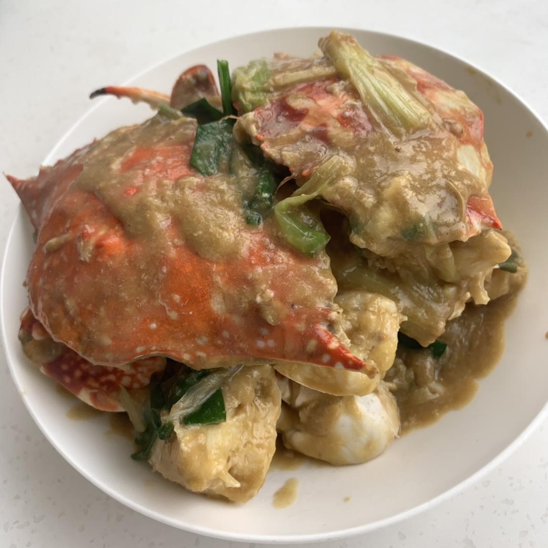 姜葱炒蟹（海鲜系列一 内含详细杀蟹教程）