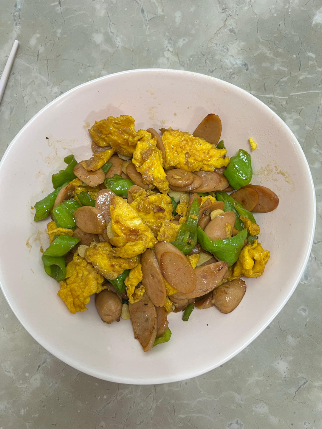 青椒火腿炒鸡蛋