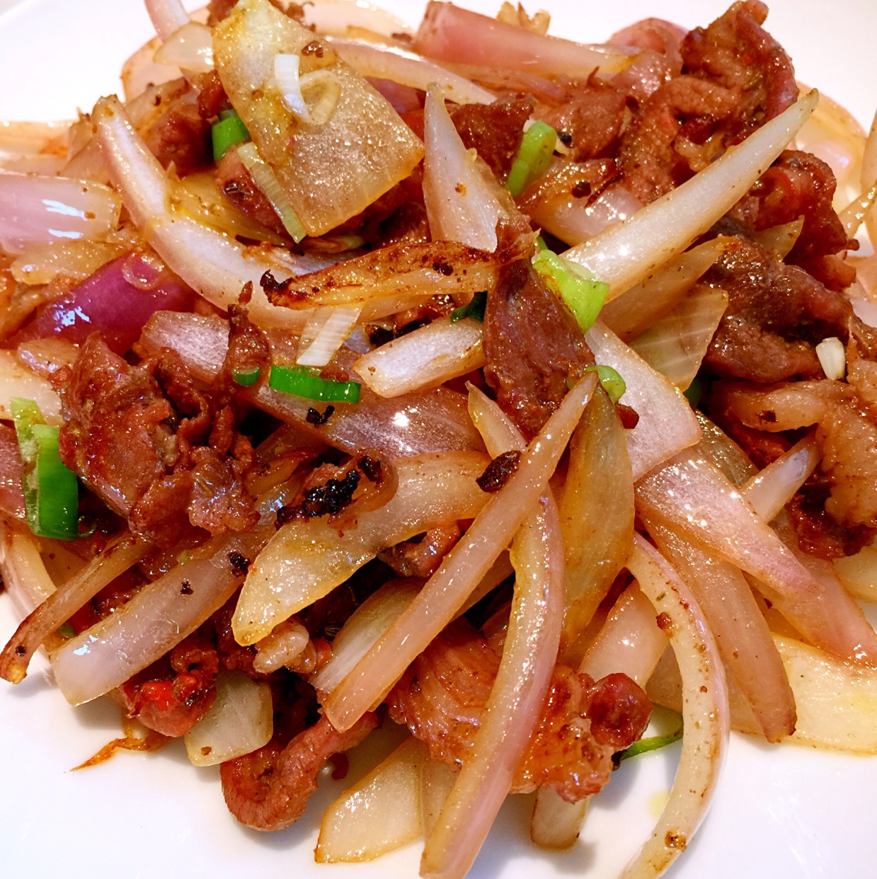 洋葱炒羊肉