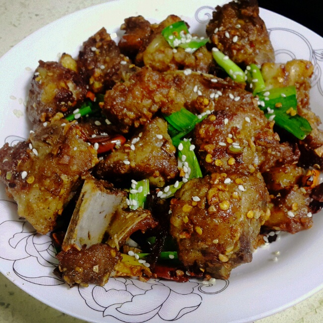 wind做的干煸椒盐排骨