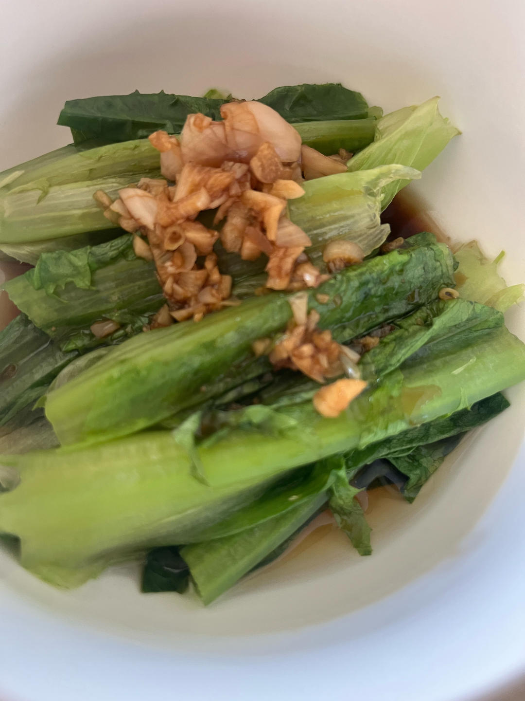 白灼油麦菜——晚间减肥餐