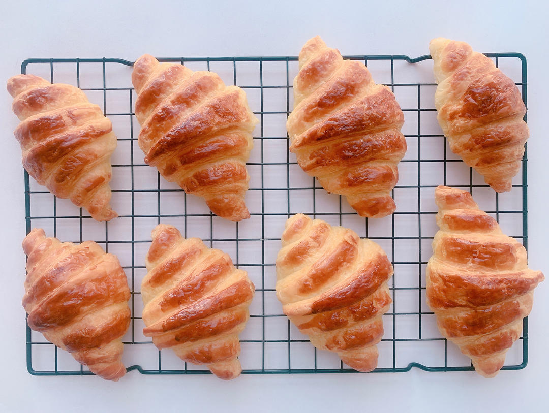 【小高姐】家庭制作牛角包 普通黄油 手工操作 经典蜂窝结构