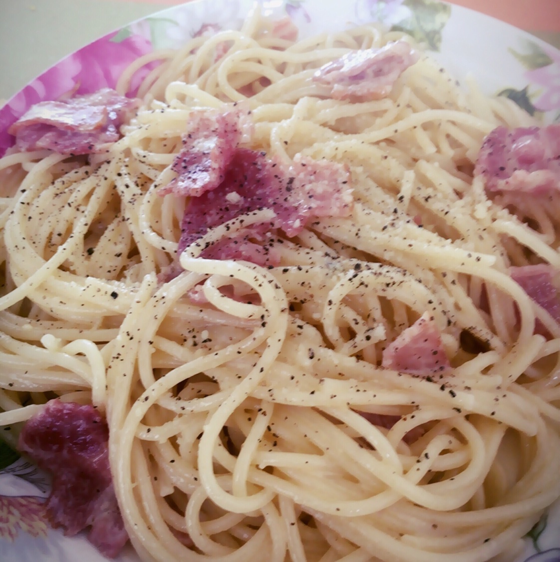 奶油培根意大利面（spaghetti）