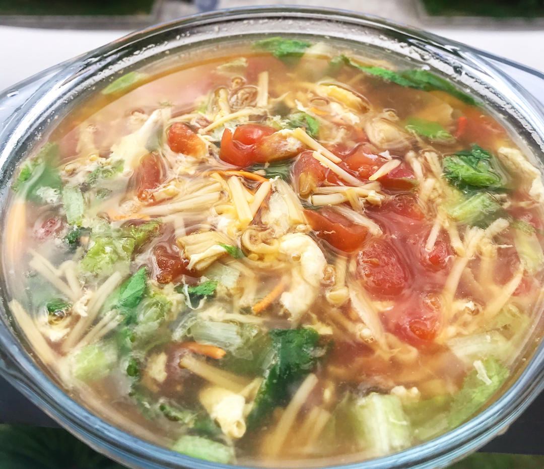 低卡减脂餐~三鲜菌菇汤
