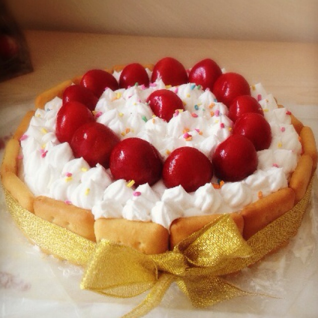 樱桃生日蛋糕