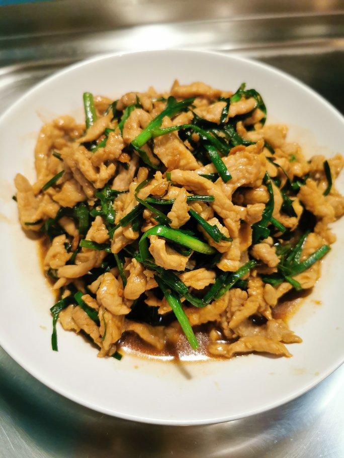 家常韭菜炒肉
