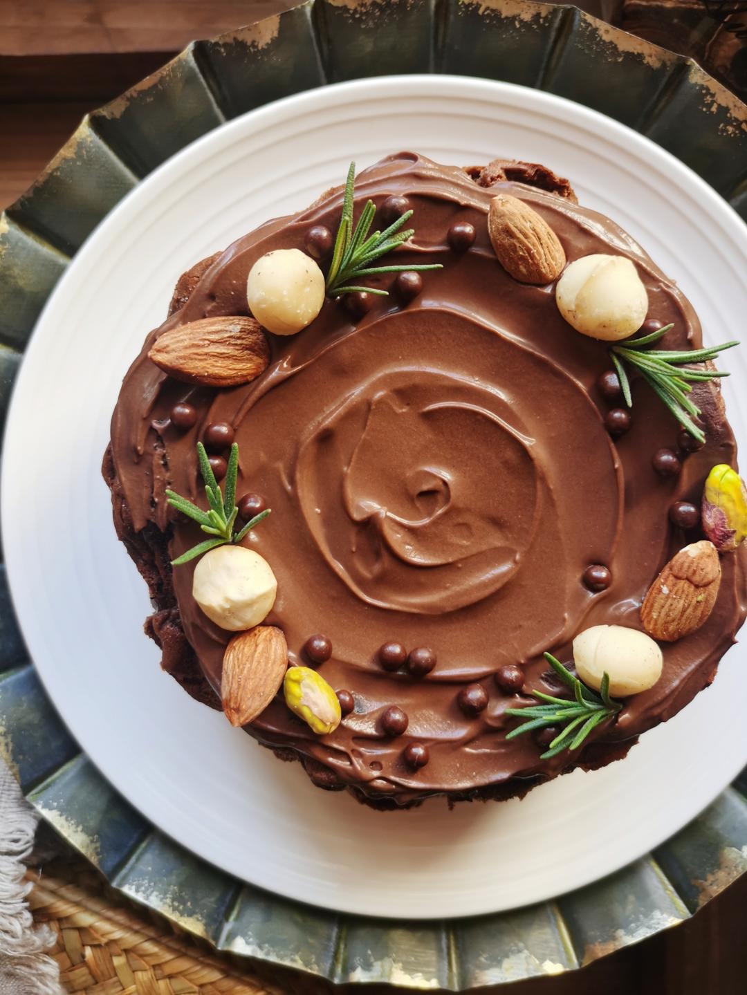 巧克力巴斯克蛋糕