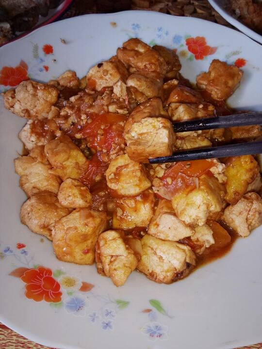 西红柿烧豆腐
