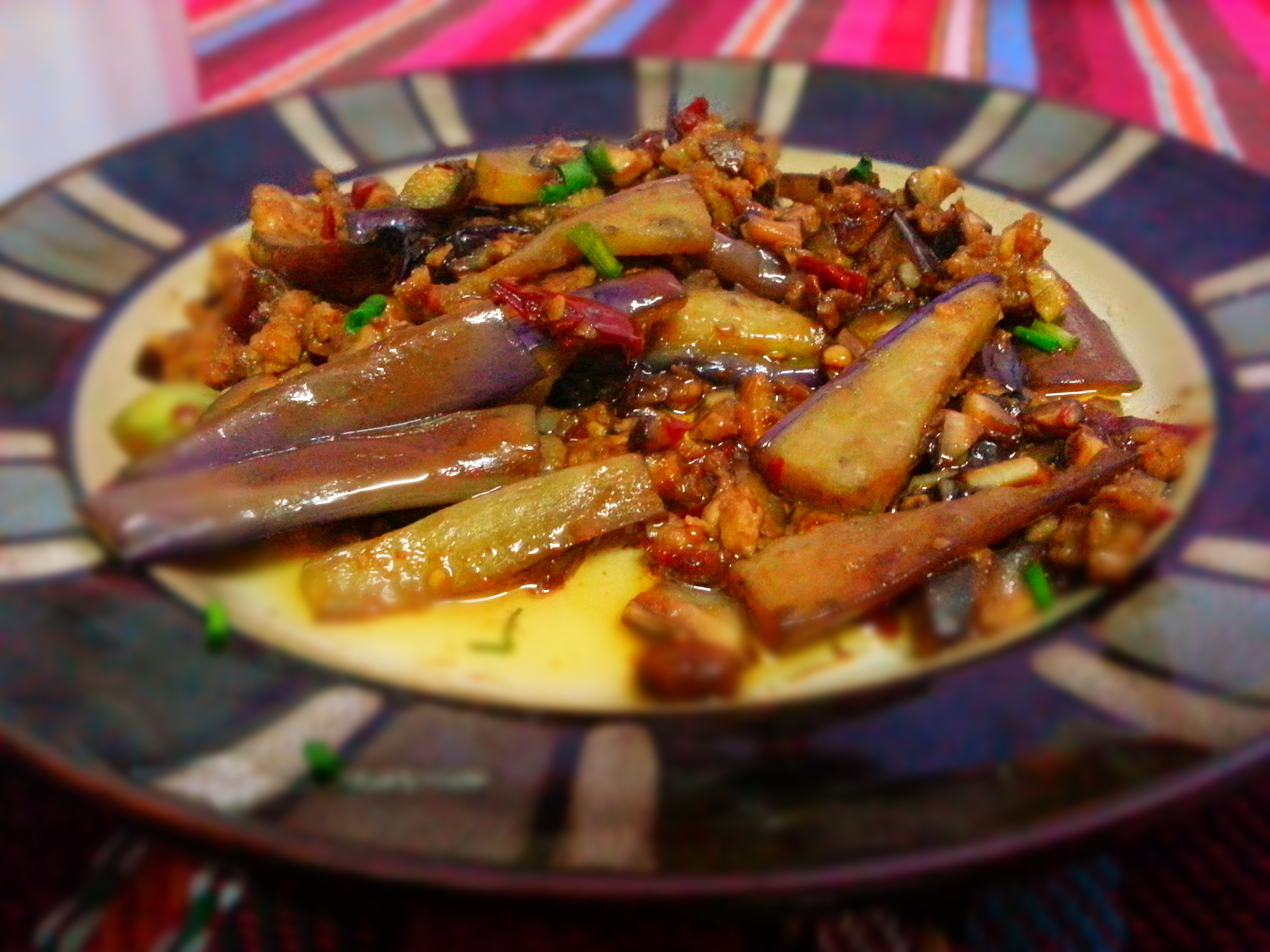 酱香肉末烧茄子