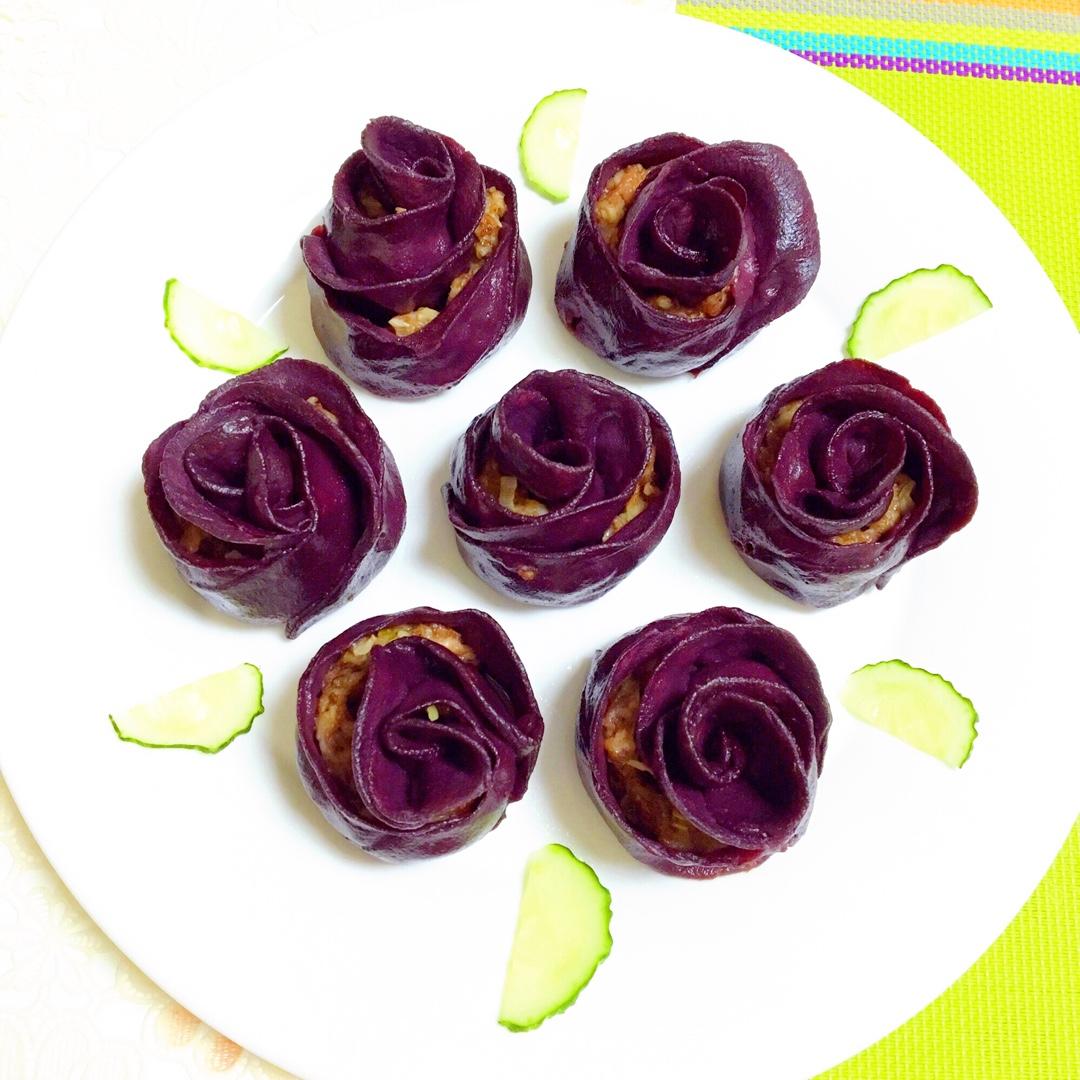 玫瑰花蒸饺