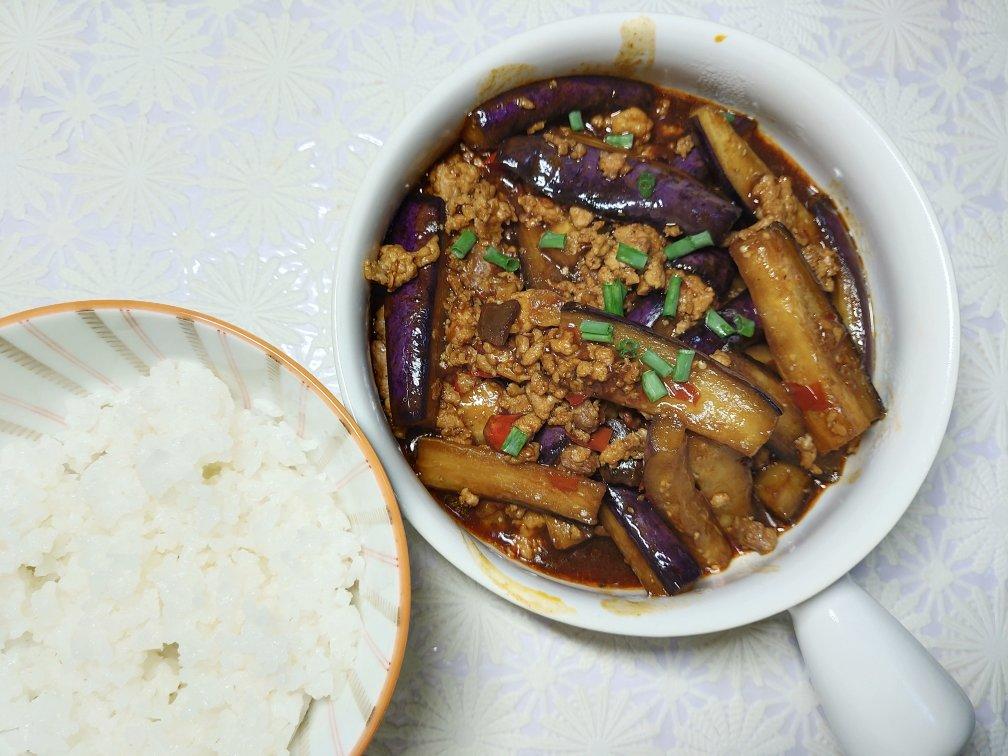 红烧肉沫茄子