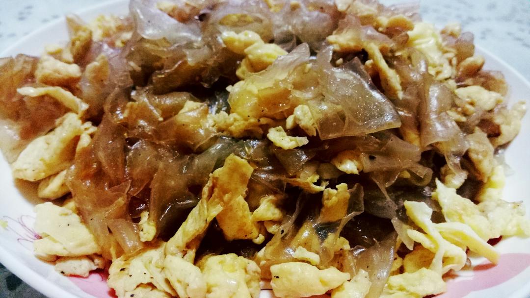 鸡蛋炒粉皮