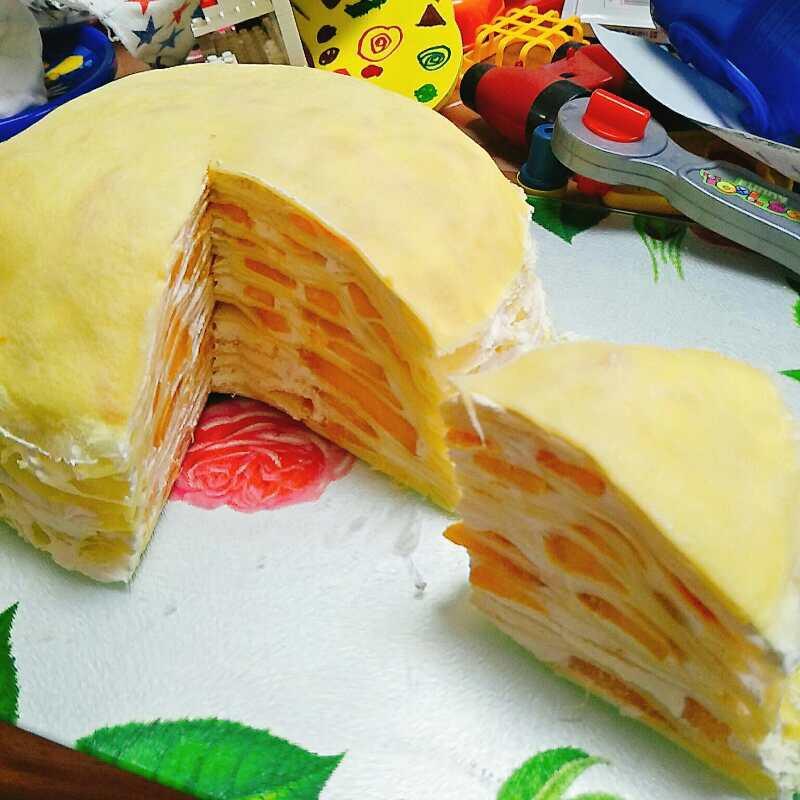 榴莲千层（超软糯蛋皮配方٩( ᐛ )و