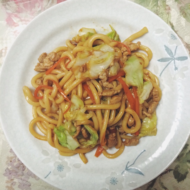 炒乌冬面