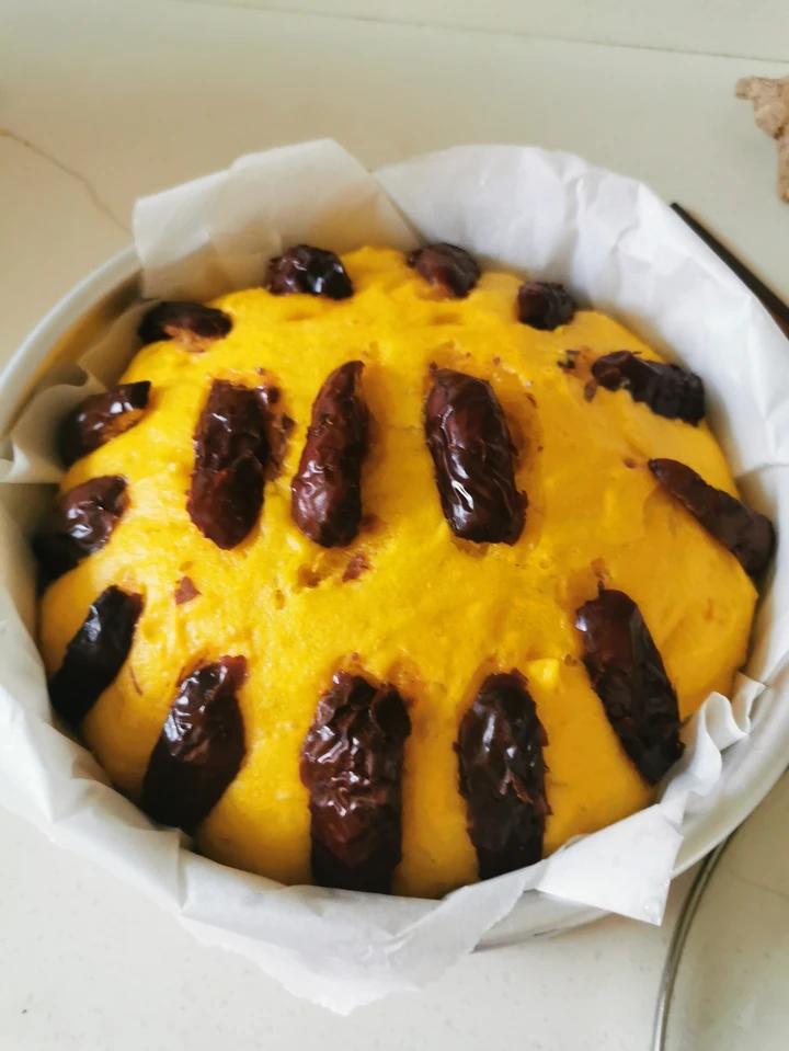 松软不发粘的南瓜发糕