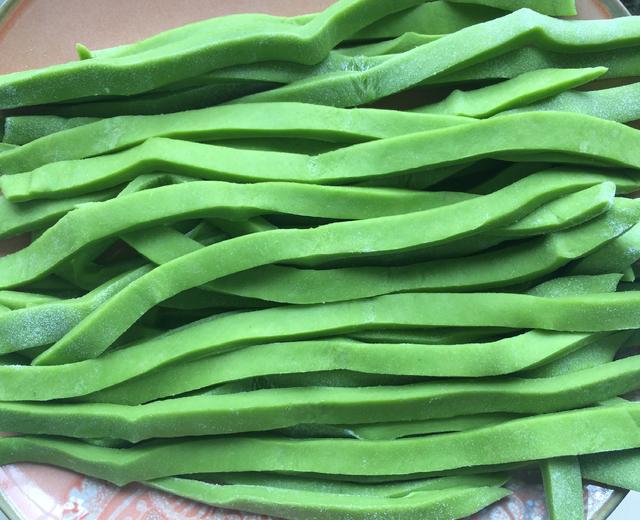 手工菠菜面 土面 宝宝细面 辅食的做法