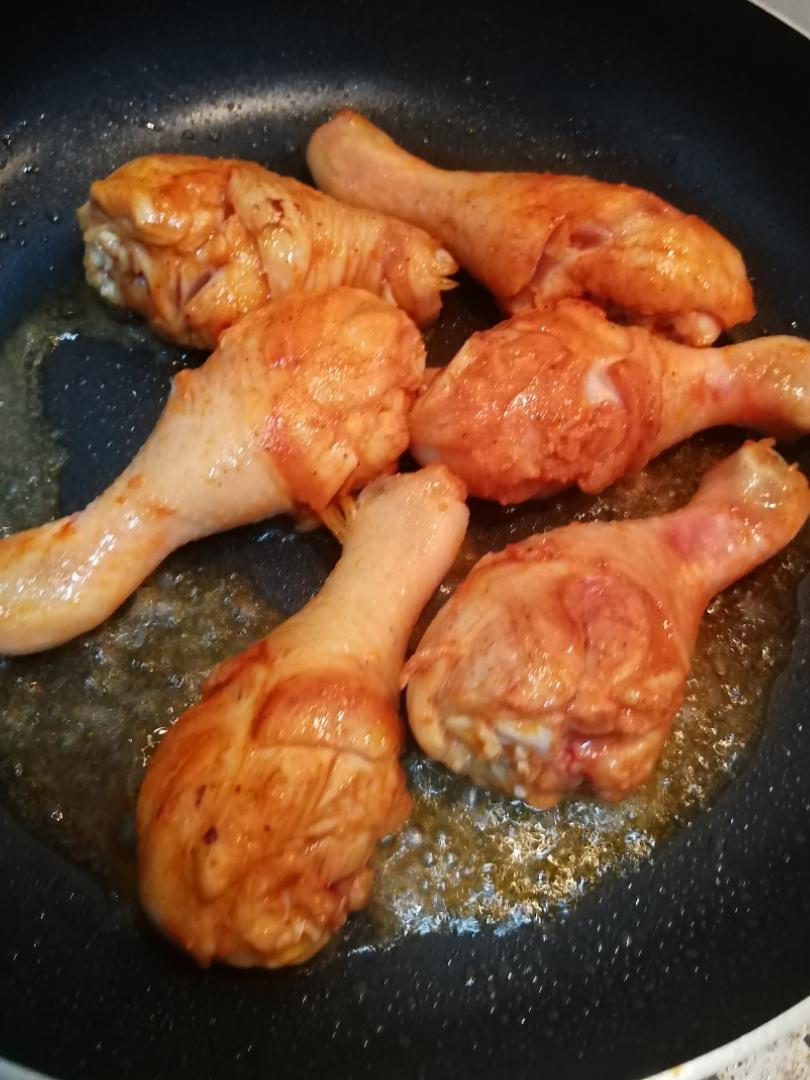 洋葱奥尔良煎鸡腿