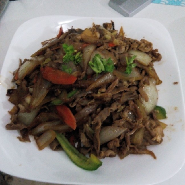 葱爆羊肉片