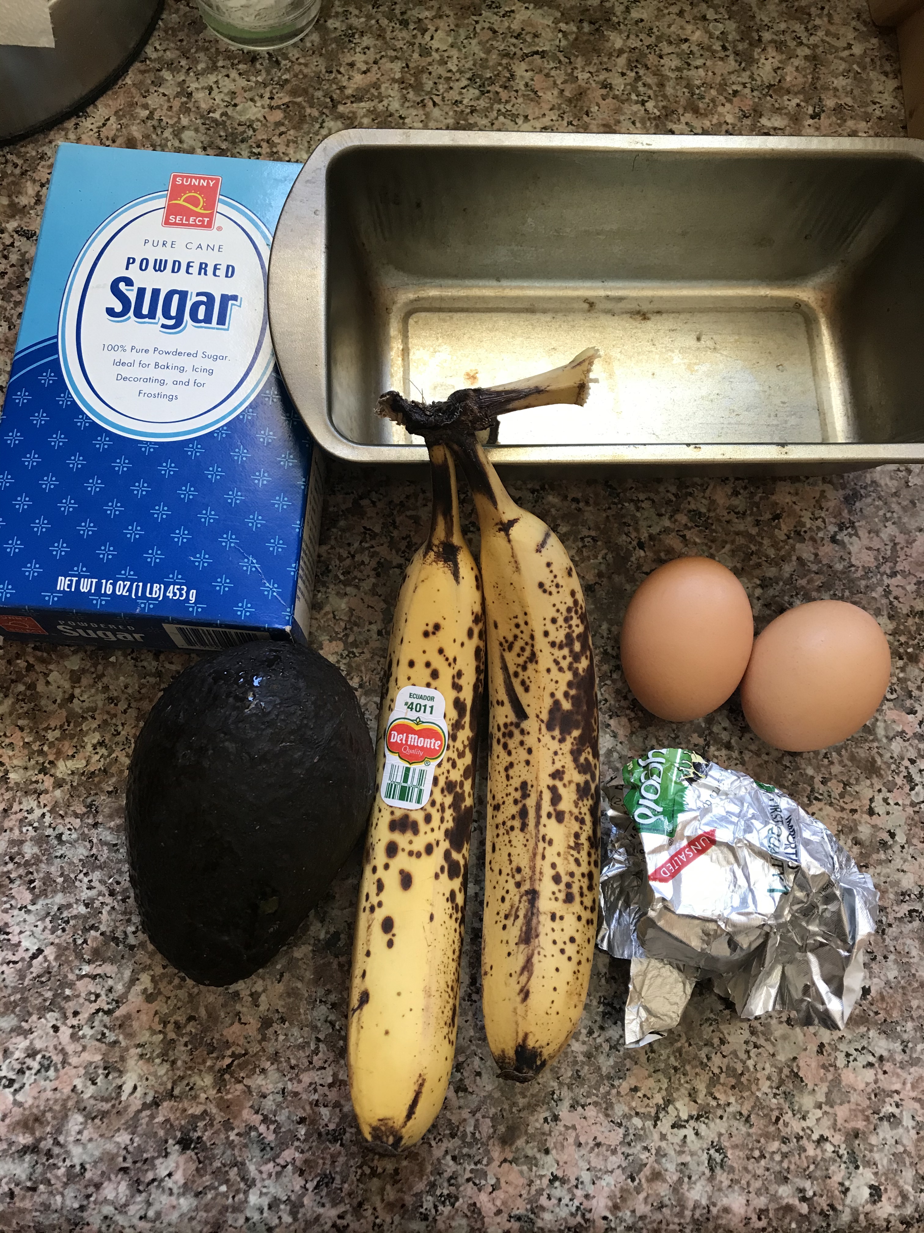 香蕉牛油果磅蛋糕🍰的做法 步骤1