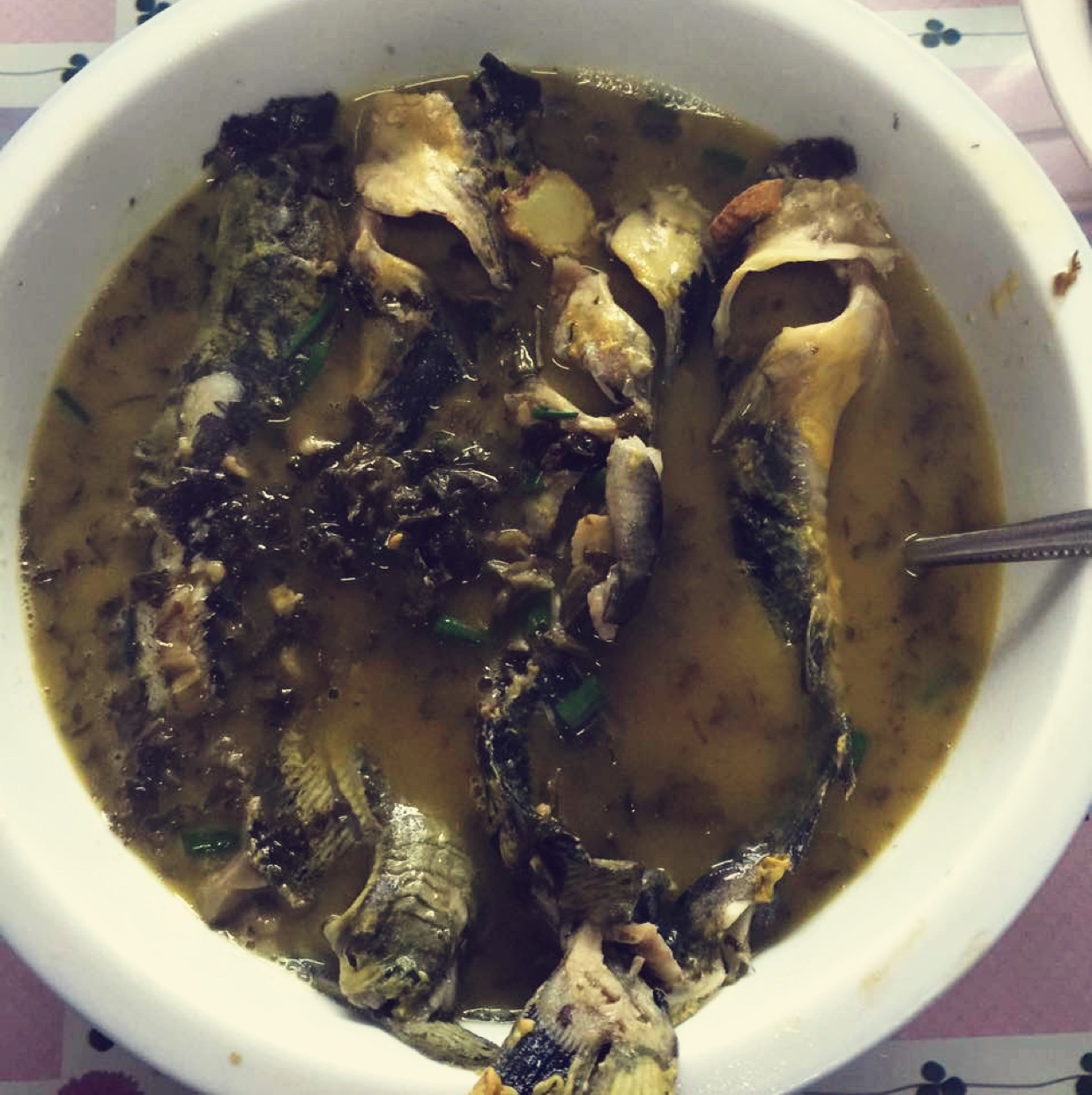 干菜蒸汪刺鱼
