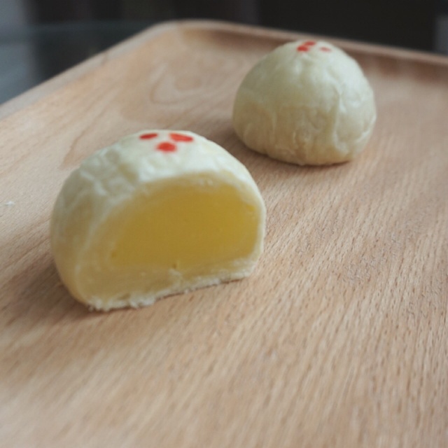 油酥不侧漏系列——仿马得利奶黄酥（两种形态）