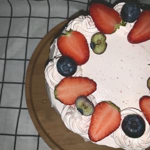 草莓奶油🍓裸蛋糕 | 仙女🧚最爱 | 无需抹面技巧的做法 步骤6